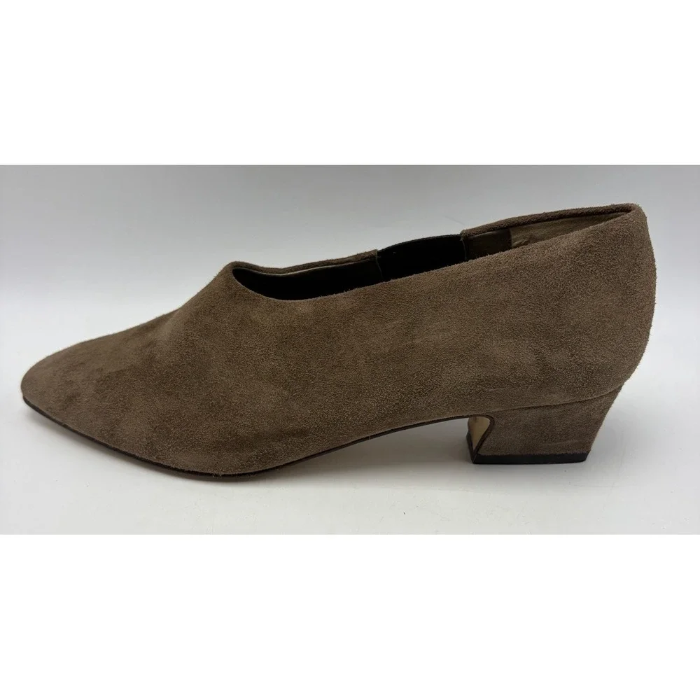 Vintage Bloomingdales Suede Pumps Womens 7.5 N Shoes Italy Office Career Neutral